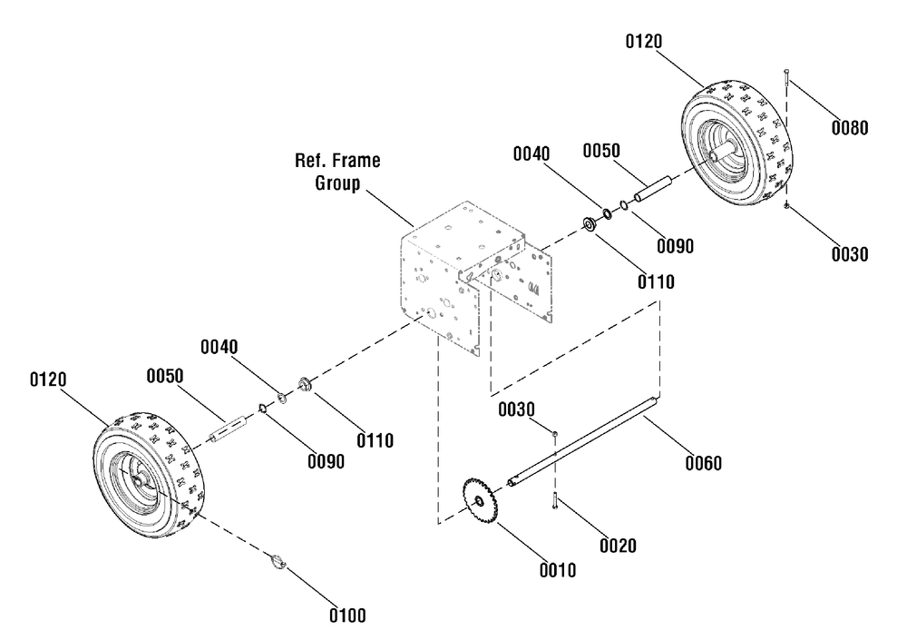 Wheels (1741949) Diagram and Parts List for 1695749-18-2864-30 2009 Briggs and Stratton Snow Blower